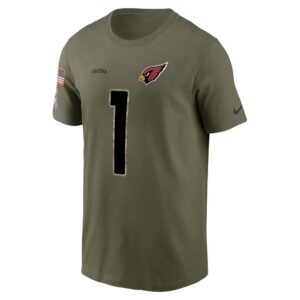 Men's Arizona Cardinals Kyler Murray Nike Olive 2022 Salute To Service Name & Number T-Shirt