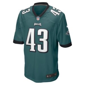 Men's Philadelphia Eagles Kyzir White Nike Midnight Green Game Jersey