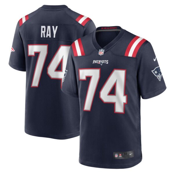 Men's New England Patriots LaBryan Ray Nike Navy Game Player Jersey