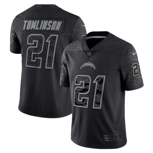 Men's Los Angeles Chargers LaDainian Tomlinson Nike Black Retired Player RFLCTV Limited Jersey