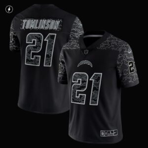 Men's Los Angeles Chargers LaDainian Tomlinson Nike Black Retired Player RFLCTV Limited Jersey