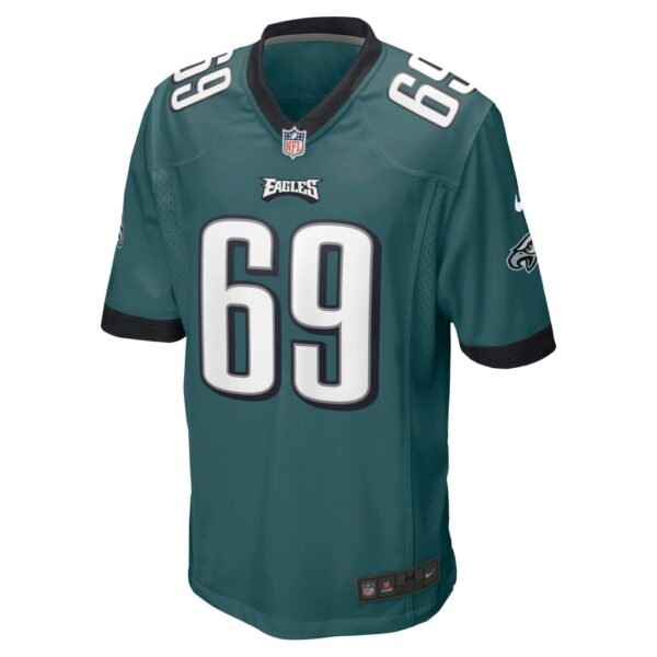 Men's Philadelphia Eagles Landon Dickerson Nike Midnight Green Game Player Jersey