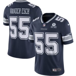 Men's Dallas Cowboys Leighton Vander Esch Nike Navy 60th Anniversary Limited Jersey