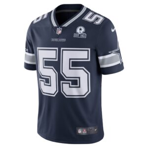 Men's Dallas Cowboys Leighton Vander Esch Nike Navy 60th Anniversary Limited Jersey