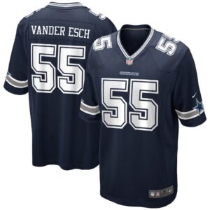 Men's Dallas Cowboys Leighton Vander Esch Nike Navy Game Player Jersey