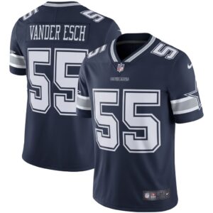 Men's Nike Leighton Vander Esch Navy Dallas Cowboys Vapor Limited Player Jersey