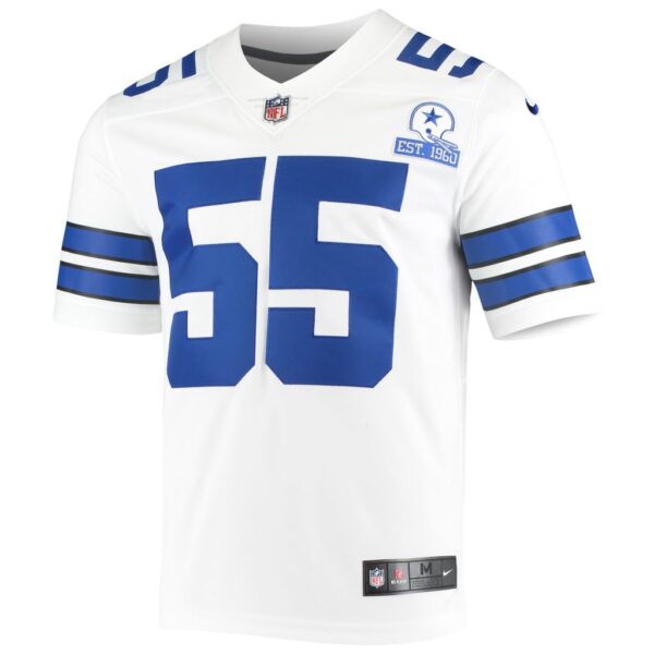 Men's Nike Leighton Vander Esch White Dallas Cowboys 60th Anniversary Limited Jersey