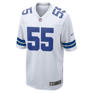 Men's Dallas Cowboys Leighton Vander Esch Nike White Team Game Jersey