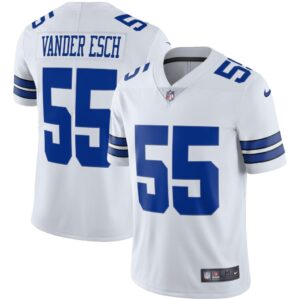 Men's Dallas Cowboys Leighton Vander Esch Nike White Vapor Limited Player Jersey