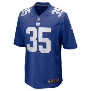 Men's New York Giants Leonard Johnson Nike Royal Game Player Jersey