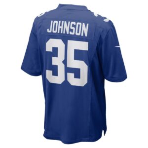 Men's New York Giants Leonard Johnson Nike Royal Game Player Jersey