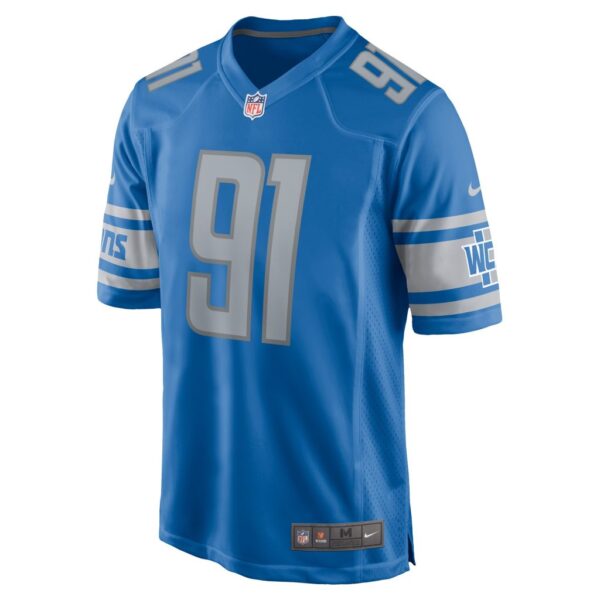 Men's Detroit Lions Levi Onwuzurike Nike Blue Player Game Jersey