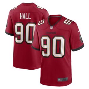 Men's Tampa Bay Buccaneers Logan Hall Nike Red Game Player Jersey