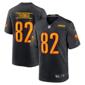 Men's Washington Commanders Logan Thomas Nike Black Alternate Game Player Jersey