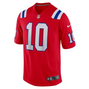 Men's New England Patriots Mac Jones Nike Red Game Jersey