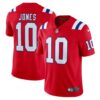 Men's New England Patriots Mac Jones Nike Red Vapor Limited Jersey