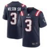 Mack Wilson New England Patriots Nike Team Game Jersey - Navy