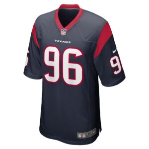 Men's Houston Texans Maliek Collins Nike Navy Game Player Jersey