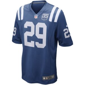 Men's Nike Malik Hooker Royal Indianapolis Colts 35th Season Game Jersey