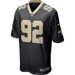 Men's New Orleans Saints Marcus Davenport Nike Black Game Jersey