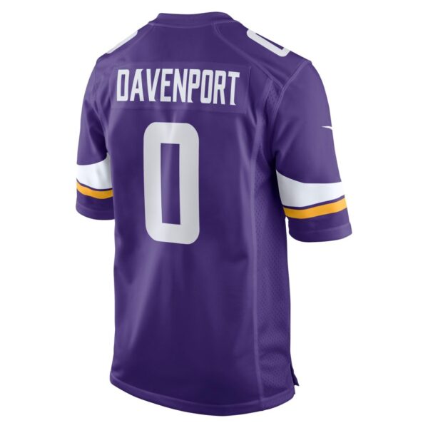 Men's Minnesota Vikings Marcus Davenport Nike Purple Team Game Jersey