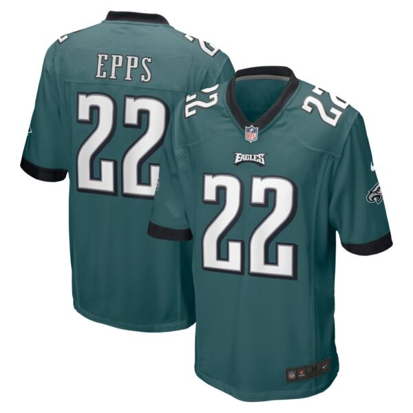 Men's Philadelphia Eagles Marcus Epps Nike Midnight Green Team Game Jersey