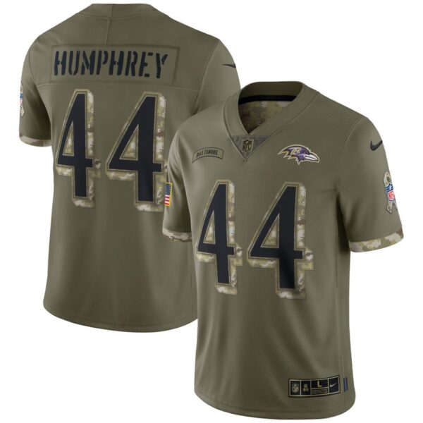 Men's Baltimore Ravens Nike Olive 2022 Salute To Service Limited Jersey