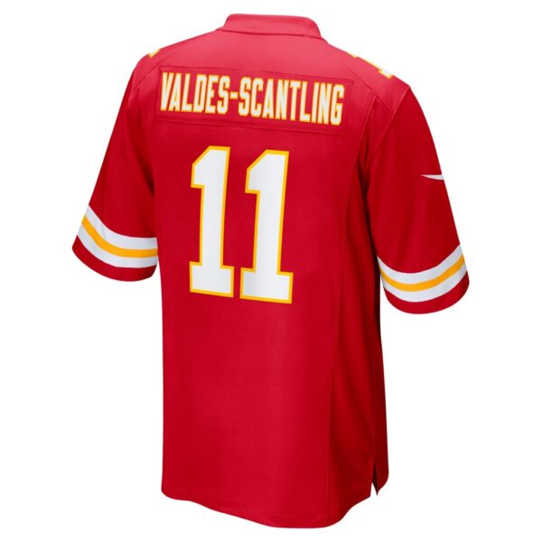 Men's Kansas City Chiefs Marquez Valdes-Scantling Nike Red Super Bowl LVII Patch Game Jersey