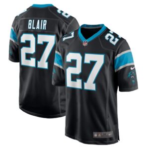 Men's Carolina Panthers Marquise Blair Nike Black Game Player Jersey