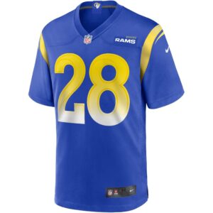 Men's Los Angeles Rams Marshall Faulk Nike Royal Game Retired Player Jersey