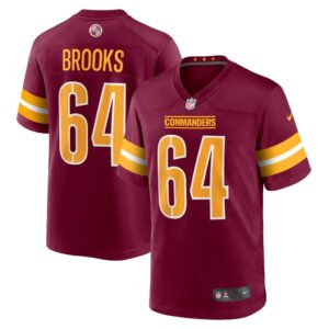 Men's Washington Commanders Mason Brooks Nike Burgundy Team Game Jersey