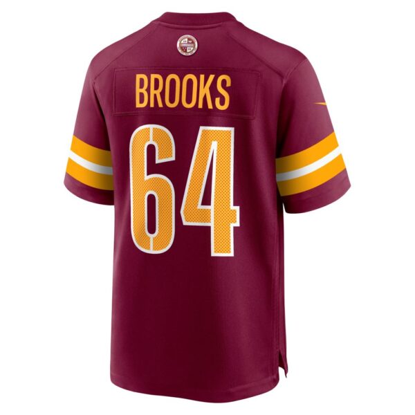 Men's Washington Commanders Mason Brooks Nike Burgundy Team Game Jersey