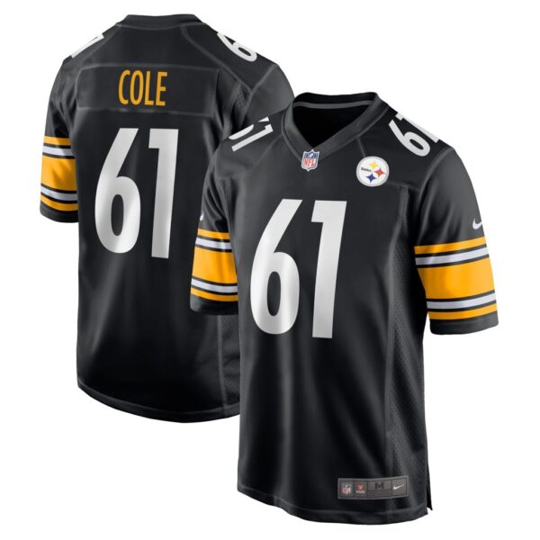 Men's Pittsburgh Steelers Mason Cole Nike Black Game Player Jersey