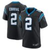 Men's Carolina Panthers Matt Corral Nike Black Team Game Jersey