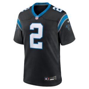 Men's Carolina Panthers Matt Corral Nike Black Team Game Jersey