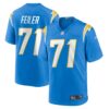 Men's Los Angeles Chargers Matt Feiler Nike Powder Blue Game Player Jersey