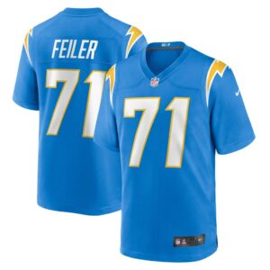 Men's Los Angeles Chargers Matt Feiler Nike Powder Blue Game Player Jersey