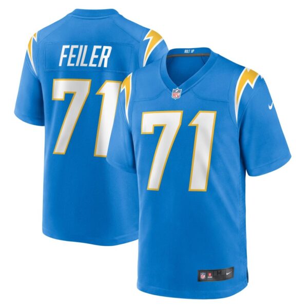 Men's Los Angeles Chargers Matt Feiler Nike Powder Blue Game Player Jersey