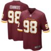 Men's Washington Football Team Matt Ioannidis Nike Burgundy Player Game Jersey