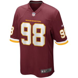 Men's Washington Football Team Matt Ioannidis Nike Burgundy Player Game Jersey