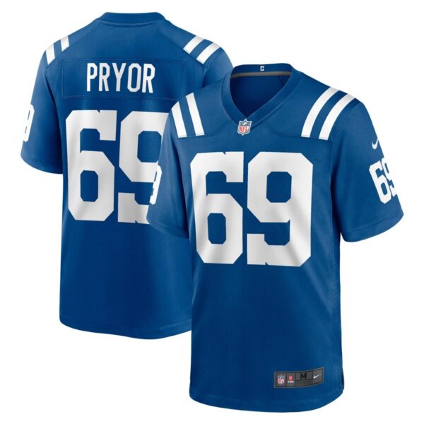 Men's Indianapolis Colts Matt Pryor Nike Royal Game Jersey