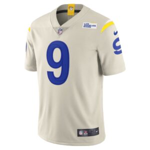 Men's Los Angeles Rams Matthew Stafford Nike Bone Vapor Limited Jersey