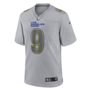 Men's Los Angeles Rams Matthew Stafford Nike Gray Atmosphere Fashion Game Jersey