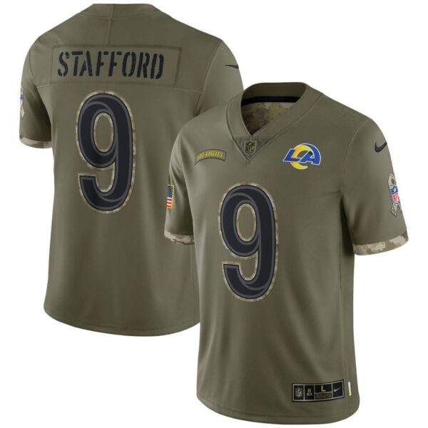 Men's Los Angeles Rams Nike Olive 2022 Salute To Service Limited Jersey