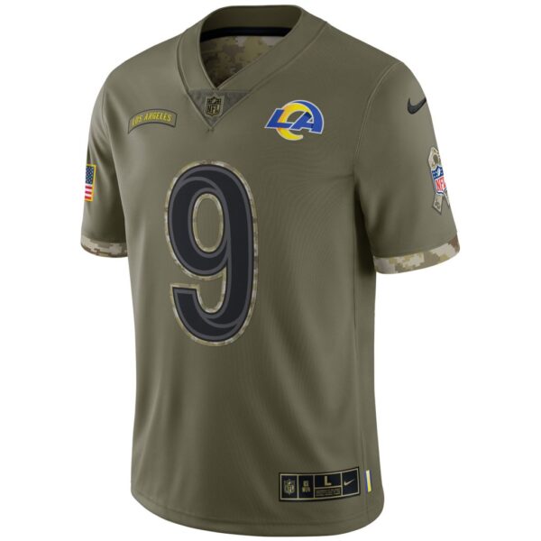 Men's Los Angeles Rams Nike Olive 2022 Salute To Service Limited Jersey