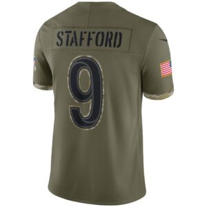 Men's Los Angeles Rams Nike Olive 2022 Salute To Service Limited Jersey