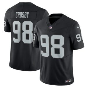 Men's Las Vegas Raiders Maxx Crosby Nike Black Vapor F.U.S.E. Limited Jersey