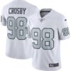 Men's Las Vegas Raiders Maxx Crosby Nike White Alternate Vapor Limited Jersey