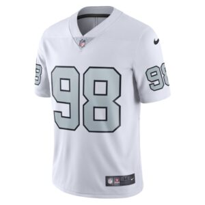 Men's Las Vegas Raiders Maxx Crosby Nike White Alternate Vapor Limited Jersey