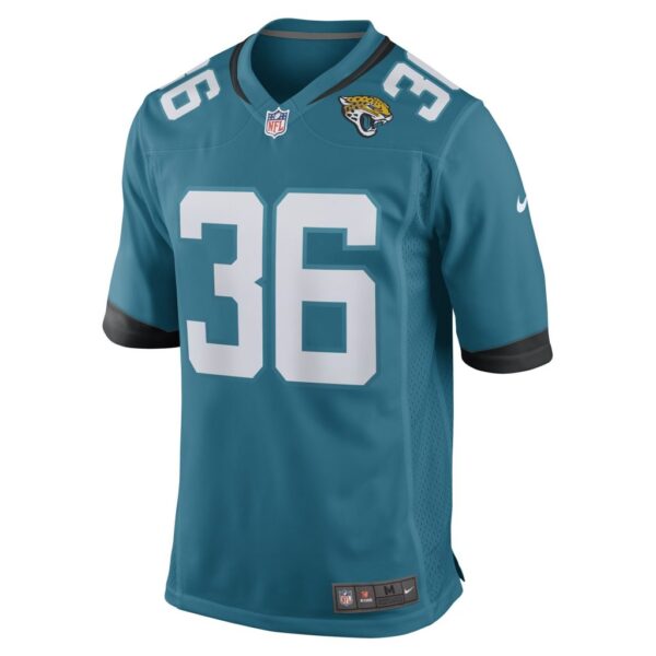 Men's Jacksonville Jaguars Mekhi Sargent Nike Teal Game Player Jersey